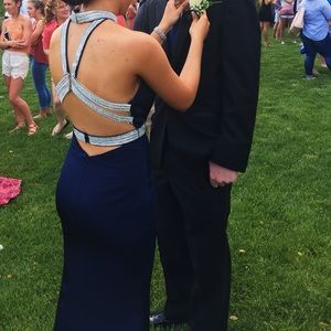 Navy Blue Prom Dress/ Pagent dress